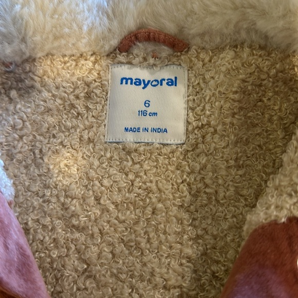 Mayoral size 6 fall jacket! Perfect condition. Cozy lining - Picture 3 of 6